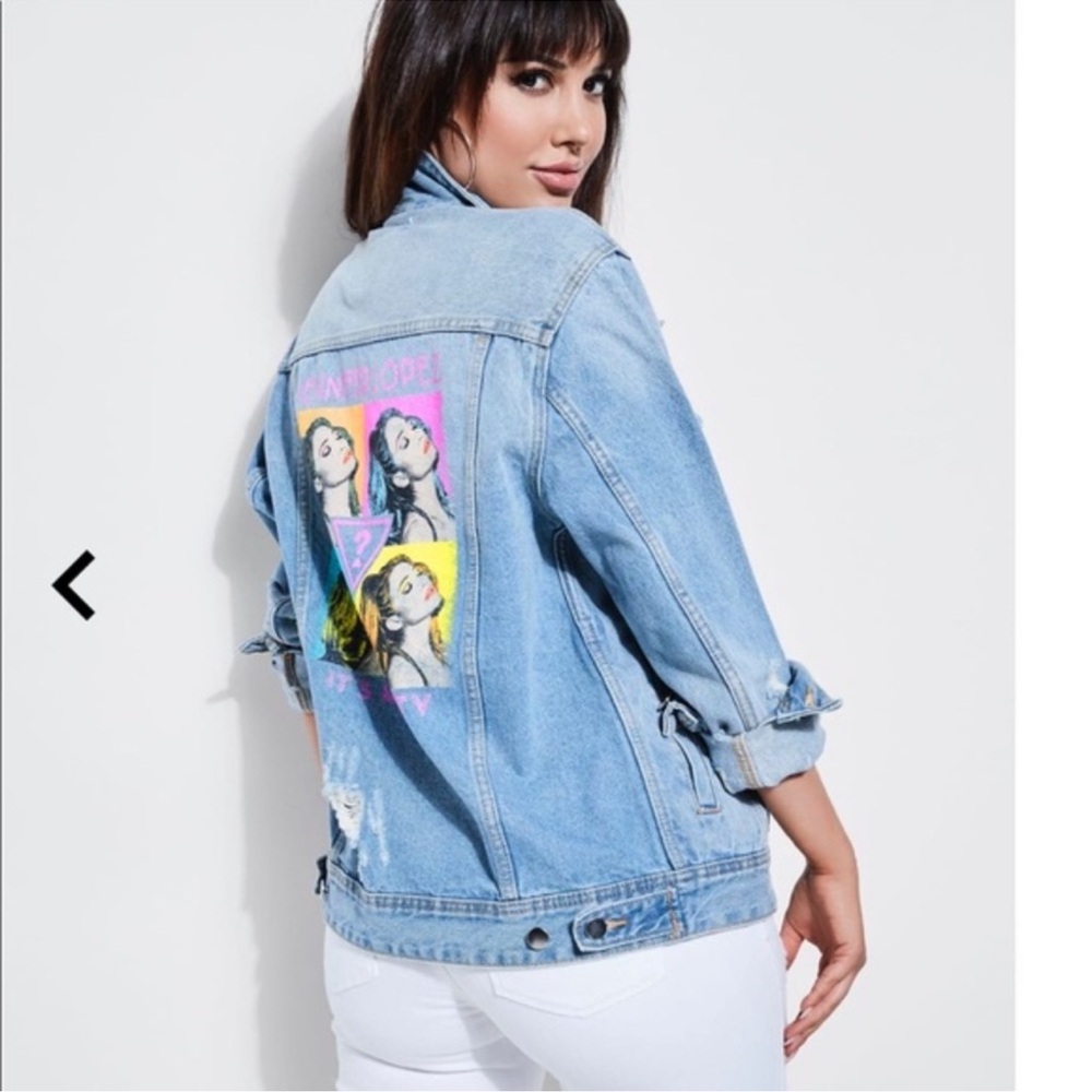 GUESS x JLO Dillon Denim blue jean Jacket